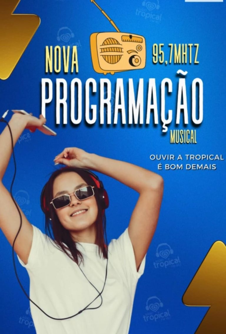 Rádio Tropical FM está de cara nova com uma programação musical renovada.